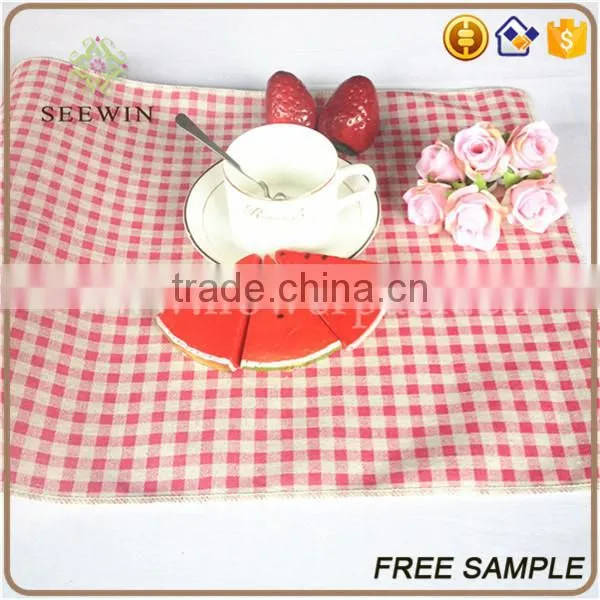 Square Linen Table Runner for Home Deco photo-2