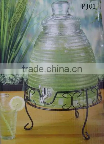 Convenient Giant Glass Jar With Tap for Drinking photo-3