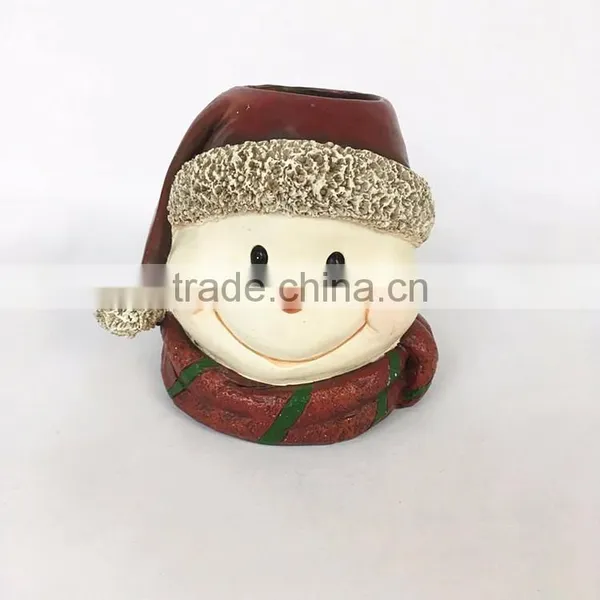 Custom 2017 Christmas Resin Snowman Candlestick photo-2