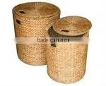 Water Hyacinth Basket, Lid Bucket Furniture