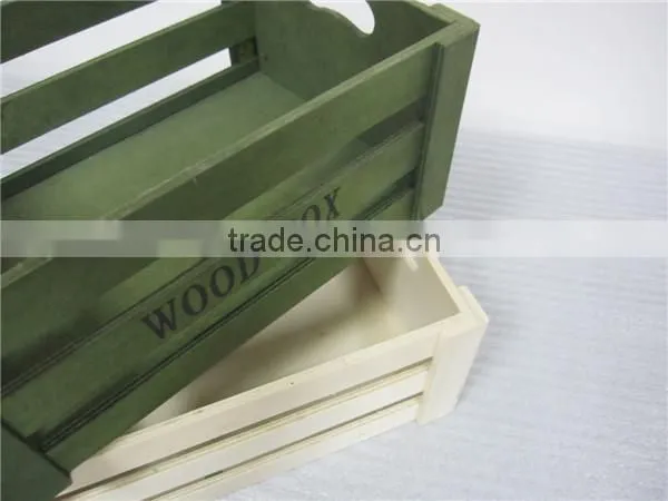 Green Color Plywood Wooden Crate for Milk Friut photo-4