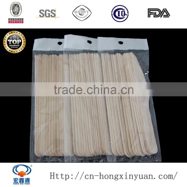 Stocked 100% Natural Birch Material Disposable Wooden Cutlery Set photo-6