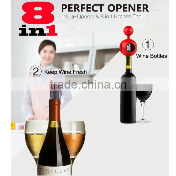 8-in-1 Multipurpose Kitchen Tool Super Can Bottle Opener photo-2