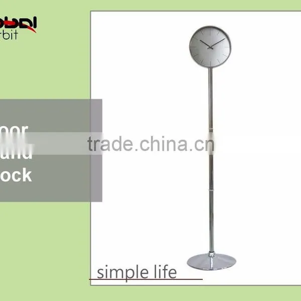 Office Furniture Modern Digital Standing Clock, Metal Vintage Floor Clock photo-5