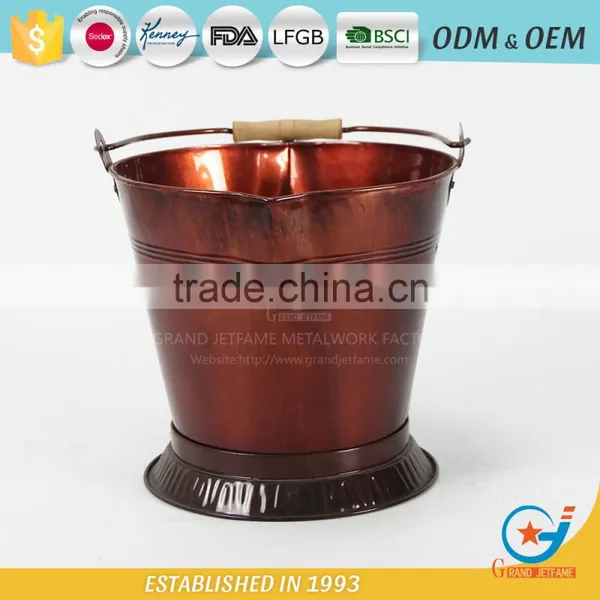Garden Galvanized or Iron Landscape Pots Planters Landscaping Cheap Flower Potswith Handle photo-3