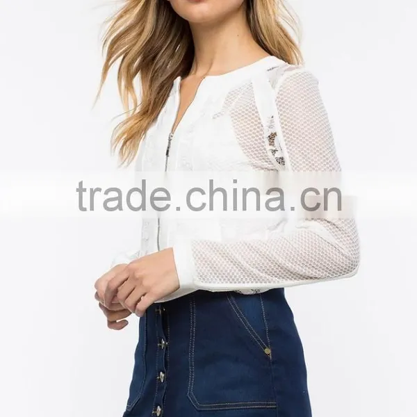 2016 Best Selling New Style Women Lace Jacket Wholesale photo-3