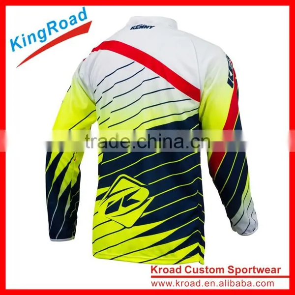 Unisex Custom Cheap Downhill Bike Jerseys With Italy Fluorescent Ink photo-2