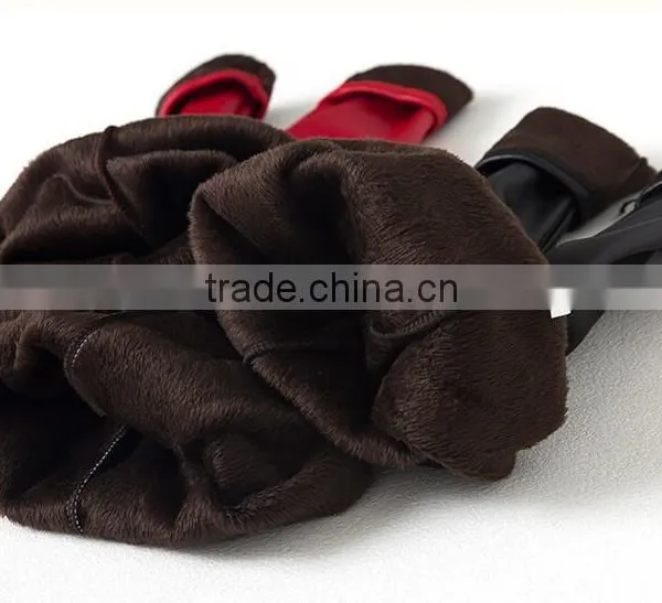 Wholesale Cheap Plain Mix Color Girls Winter Faux Leather Leggings photo-6
