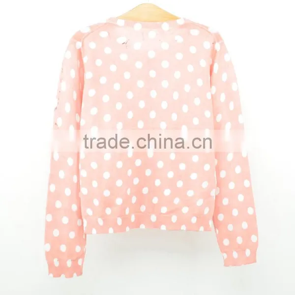 Fancy Cardigan Girl Print Kids Sweater Clothes photo-2