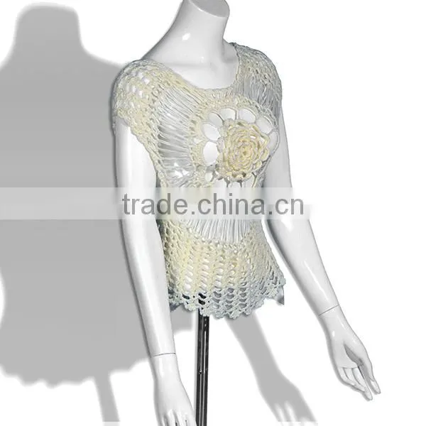 2015 New Promotional Women Summer Knit Fashion Top