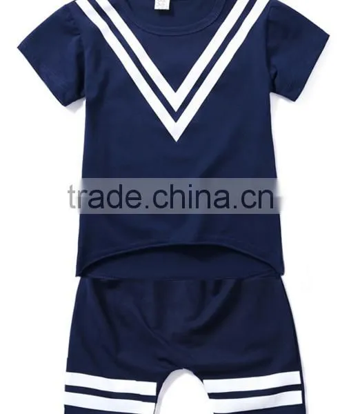 Wholesale Fashion High Quality Cute Print Girls' Clothing Set Children Summer Clothes Set photo-2