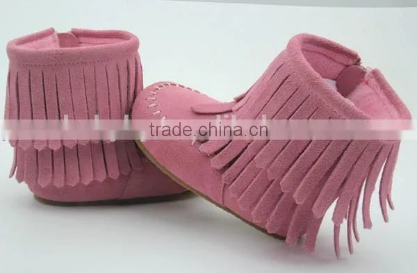 Baby Moccasins Winter Snow Long Tassel Kids Boots Wholesale photo-6