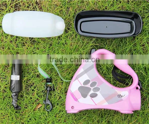 R1957H Hands Free Nylon Dog Leash Dog Lead Dog Jogging Leash With Waste Bag Collector photo-4