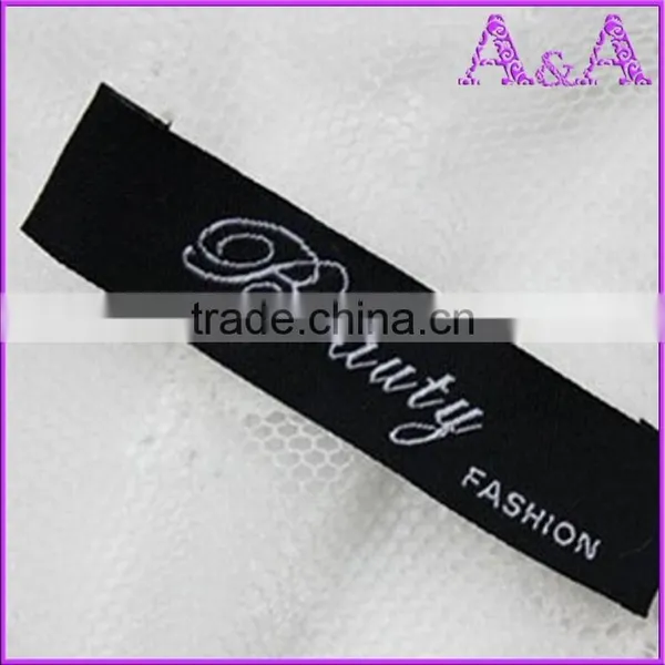 Custom High Quality Hem Woven Textile Printed Fabric Brand Size Care Label for Clothing photo-4