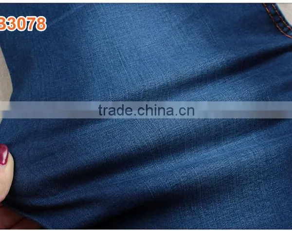 Dark Blue Big Stretch Denim Fabric for Woman Jean photo-2