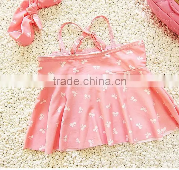 2017 Pink Cute Swimsuit Child Swimear Baby Girls Swimwear photo-2