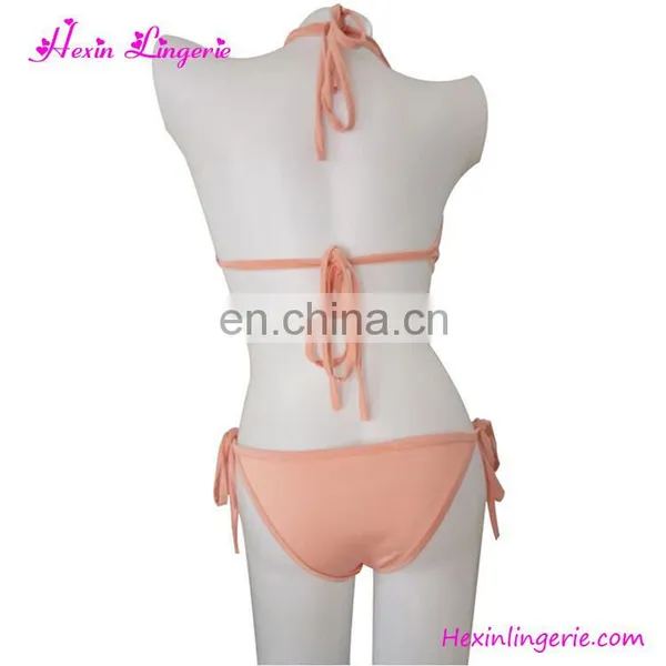 Wholesale 3 Colors Fashion Blue Beach Set Sequins Tie Bikini Swimwear photo-3
