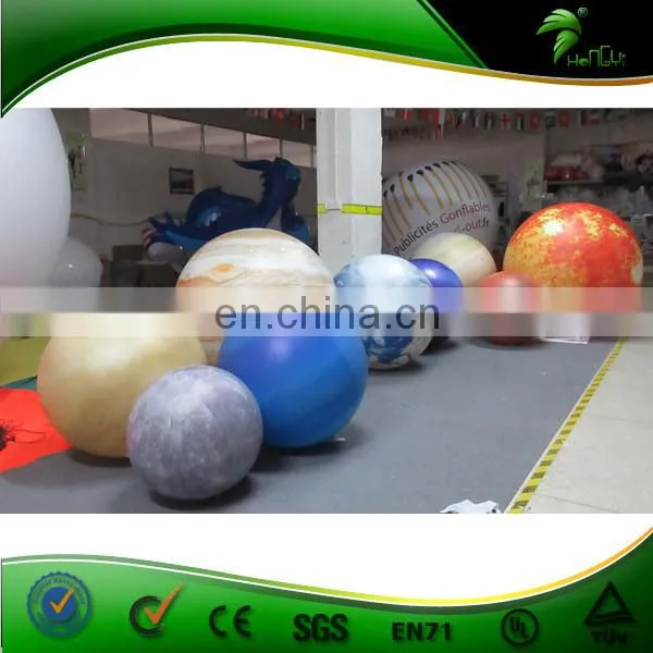 A Set Of Solar System Nine Planets Inflatable LED Planets Light Helium Balloon photo-3