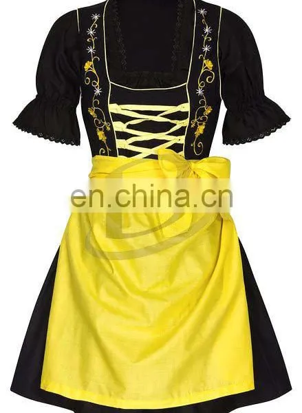 Bright Silk Dirndl Oktoberfest, Carnival Dress, Party Dress, Quality Dress(Traditional Clothing)
