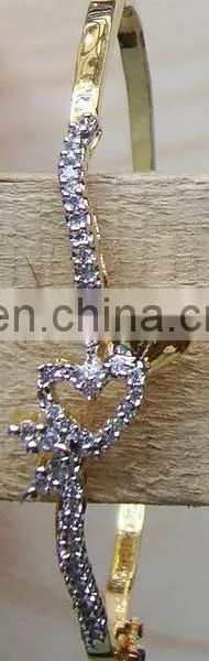 cz Bangle Bracelets Manufacturer Exporter, CZ Bracelets Bangle Supplier,Indian Fashion Cz Bracelet Banglemanufacturer photo-4