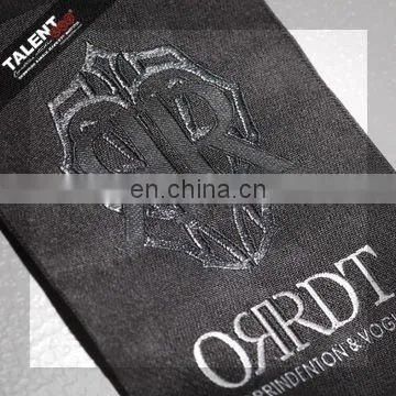 Custom High Quality Loop Folded Woven Private Label for Clothing photo-6