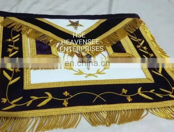 MASONIC REGALIA GRAND PATRON APRON PURPLE photo-4