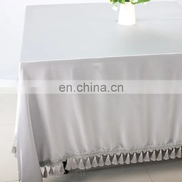 Decorative Round Tassels Table Cloth for Decoration Fringe photo-6