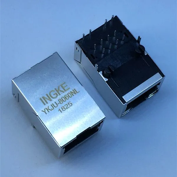 J1011F01PNL YKJU-8060NL 1 Port Through Hole 100 Base-TX Tab-Up Integrated RJ45 Jacks