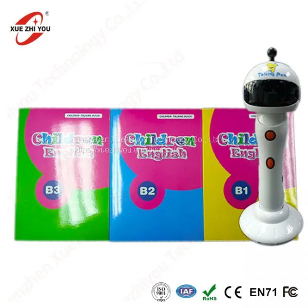 Arabic English French Language Learning Talking Reading Pen Audio Books for Kids photo-2