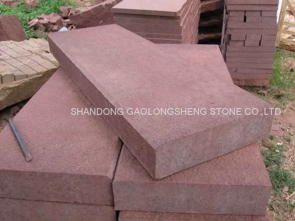 Red Sandstone，Red Sandstone Landscaping Stones ,tiles & Slabs, Pavings ,steps photo-3