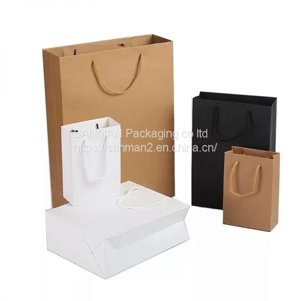 Good Sale Christmas Kraft Custom Flat Paper Gift Bag photo-5