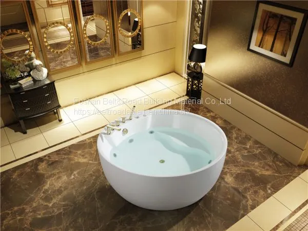 Round Massage Whirlpool Indoor Bathtub Jacuzzi Size 1.6m and 1.7m
