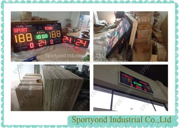 Indoor and Outdoor Electronic Baketball Scoreboard and Shot Clock Timer