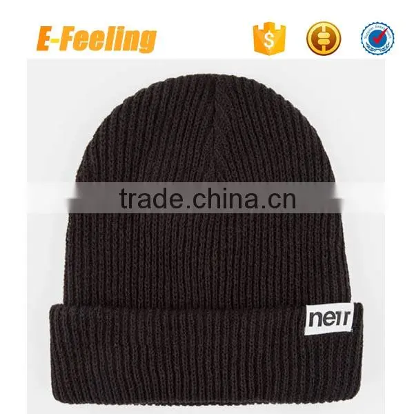 Wholesale Beanie Hat With Woven Label