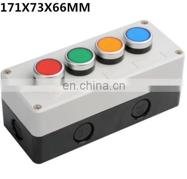Waterproof Switch Box Plastic Starting Button Switch Box Electrical Industrial Button Emergency Stop Switch Box photo-5