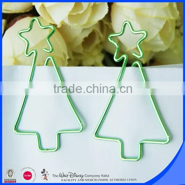 Christmas Tree Design Paper Clip Metal Spring Clips photo-5