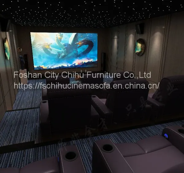 CHIHU Theater Furniture Luxury Low Seat Comfortable Home Plush Theater Chairs Recliner Chair Sofa Recliner Sofa Chair photo-4