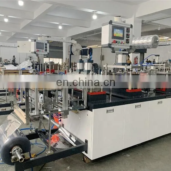 PCL450 Automatic Plastic Drink Paper Cup Cover Lid Cap Thermo Forming Punching Cutting Machine photo-5