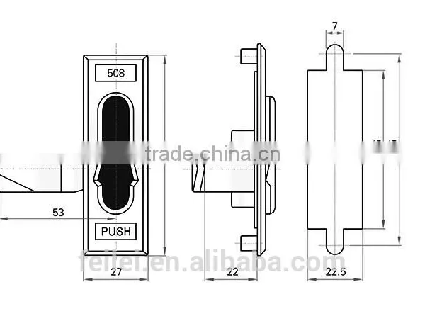 CE Rohs 2015 Feilei China Manufacturer Zinc Alloy Cabinet Plane Locks With Cover photo-6