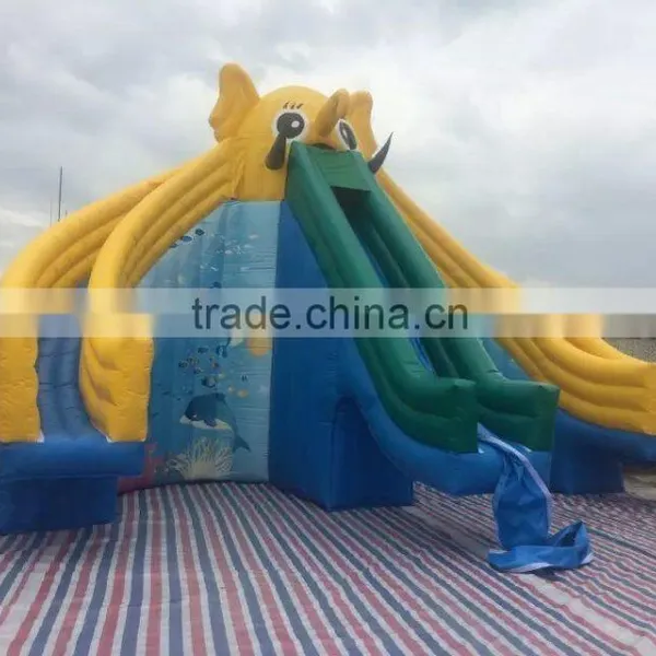 2015 Hot Sale Inflatable Water Slide,slider With Three Lines photo-3