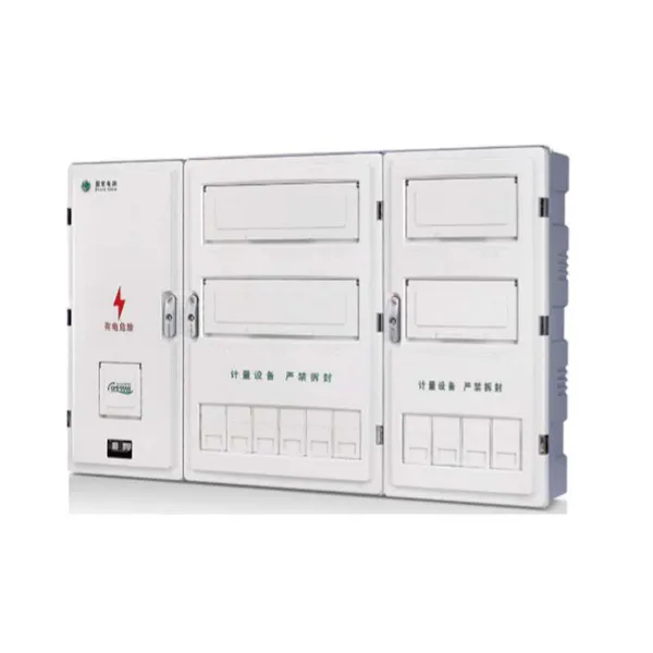 Single-phase Multi-meter,eight-meter, Non-metallic Metering Box, PC+ABS Electrical Configuration Table