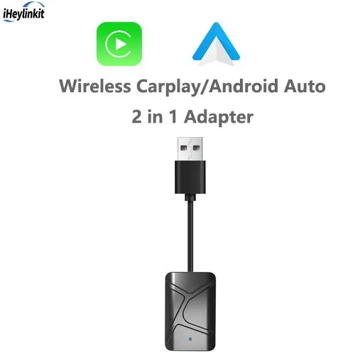 Popular Carplay Box Wired to Wireless CarPlay Android Auto 2 in 1 Adapter photo-2