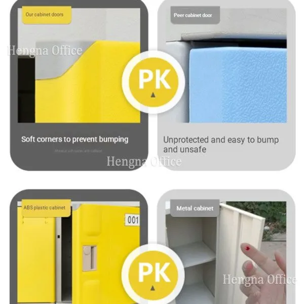 JT-09fs Waterproof Low Profile ABS Lockers 36.4″ High to 48″ for Swimming Pool & Gym Changing Rooms ,3-layer photo-4