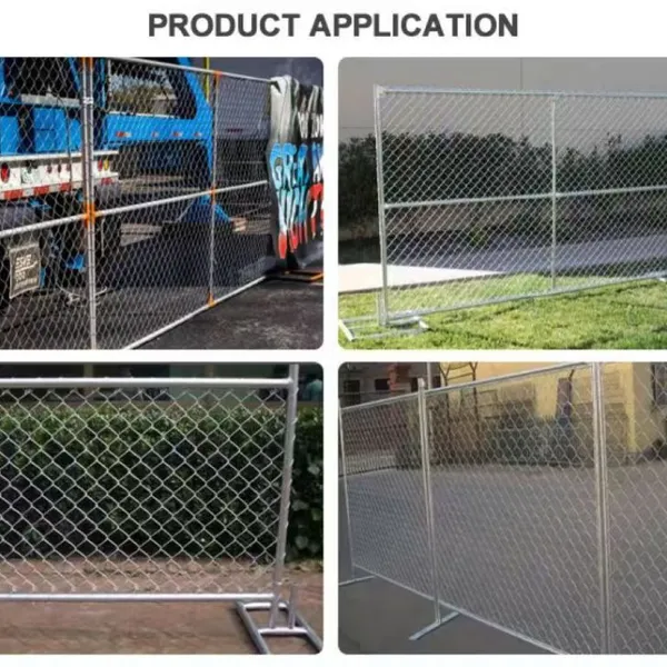Chain Link Temporary Fence for Warehouse Security With 2.0m Panel Length photo-2