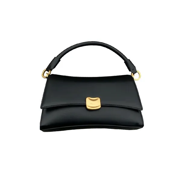 Black Underarm Bag Women's New 2025 Quality Handbag Popular Crossbody Bag Casual Style PU Material Small Square Bag Pure Color photo-5