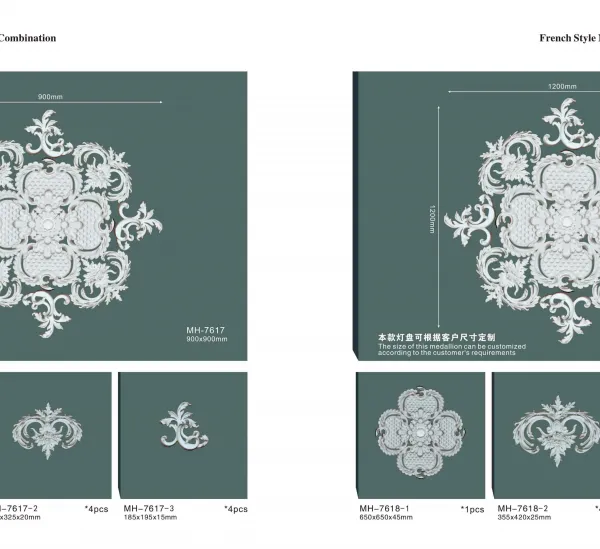 Top Sell Ceiling Panel Ceiling Medallion Pu Decoration Modern Polyurethane Anti-aging Ceiling Decoration Combination photo-2