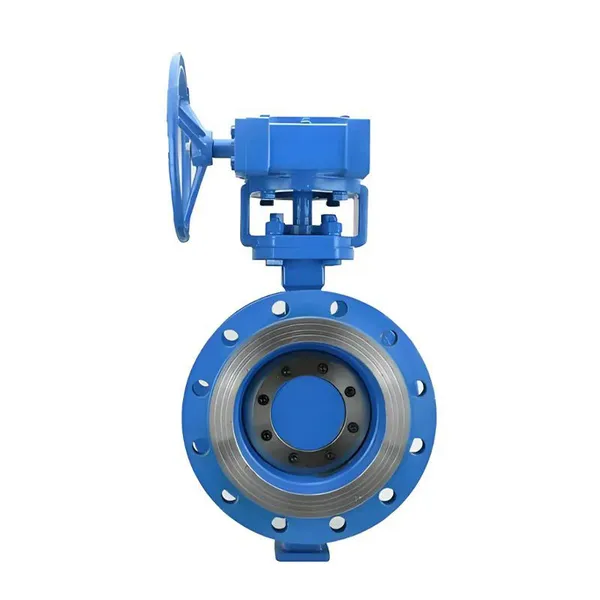 Manufacturer Direct Sales of High-quality Manual Turbine Cast Steel Hard Sealed Flange Butterfly Valve photo-4