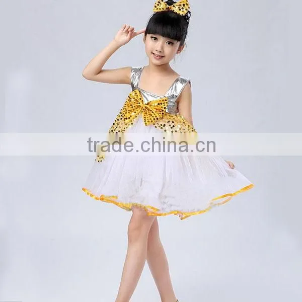 Promotion Price Bubble Skirt Flower Girl Dress Flower Girl Baby Party Dresses (rose/ Gold/ Pink/ Green) photo-4