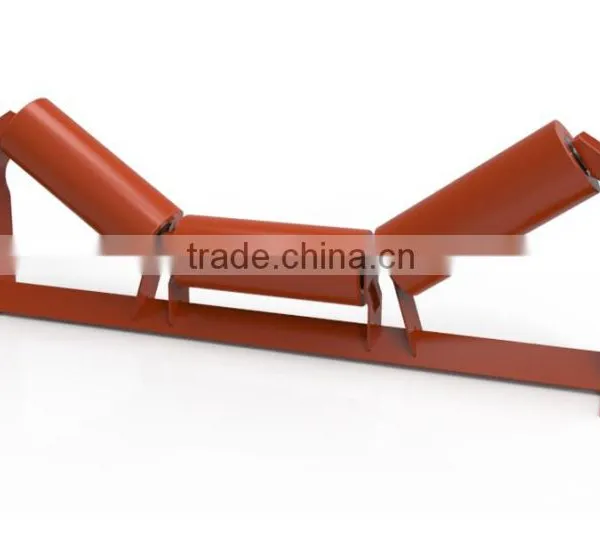 108mm Mining Metal Conveyor Troughing Carrying Idler With 3 Equal Idlers photo-4