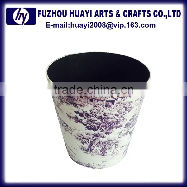 Hotel Room Waste Bin Leather Recycling Waste Paper Bin Recycling photo-2